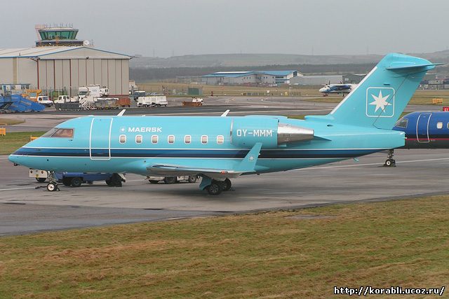 самолет cl-600 компании Maersk